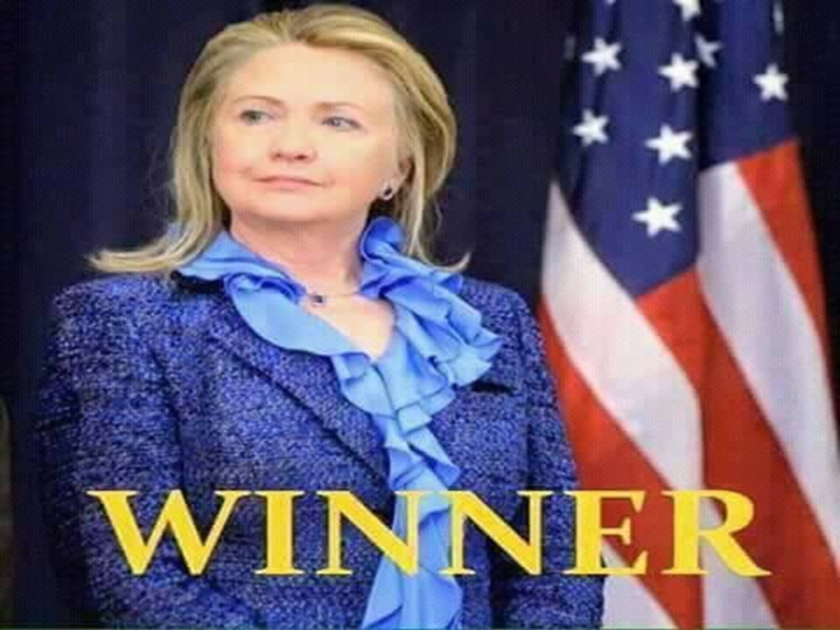 MY LOVELY MOM HILLARY* WILL WIN AT THE END BY GOD FAITHFULNESS :)
